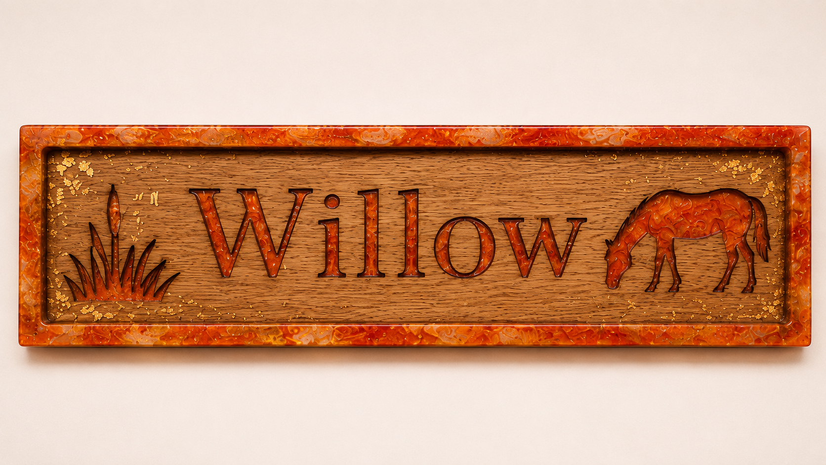 Veloura Classic Personalised Plaque - Style B